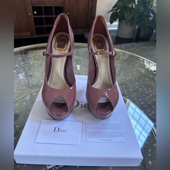 DIOR PEEP TOE NUDE - Picture 2 of 8